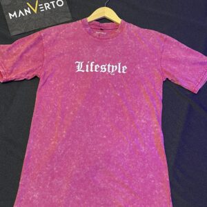 Lifestyle Printed Acid Wash Tshirt
