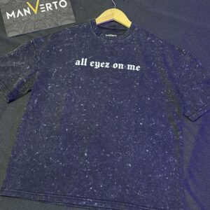 All Eyes On Me Printed Acid Wash Tshirt