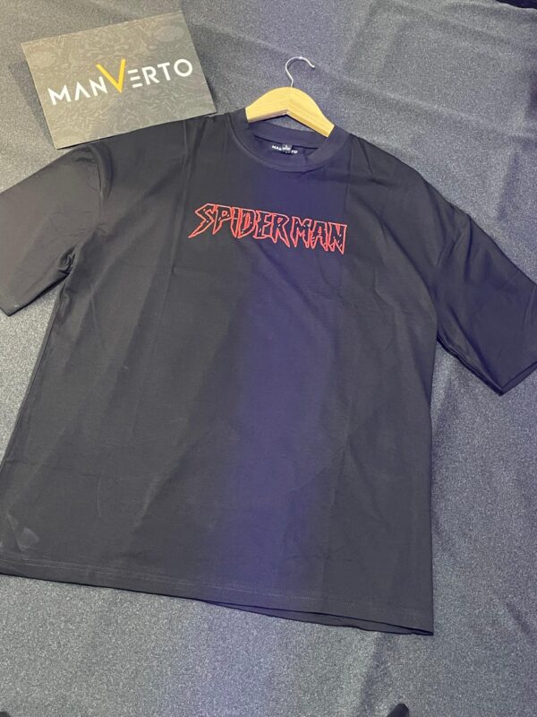 Spiderman Drop Shoulder T-Shirt - Image 2