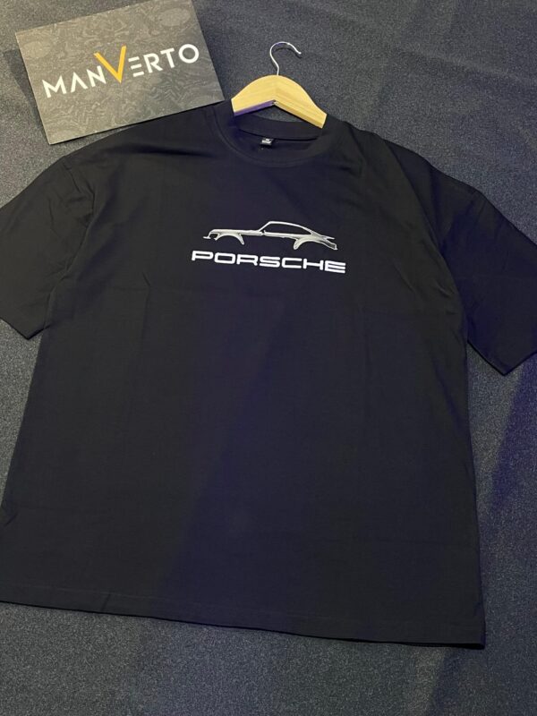 Porsche Car Drop Shoulder T-Shirt - Image 2